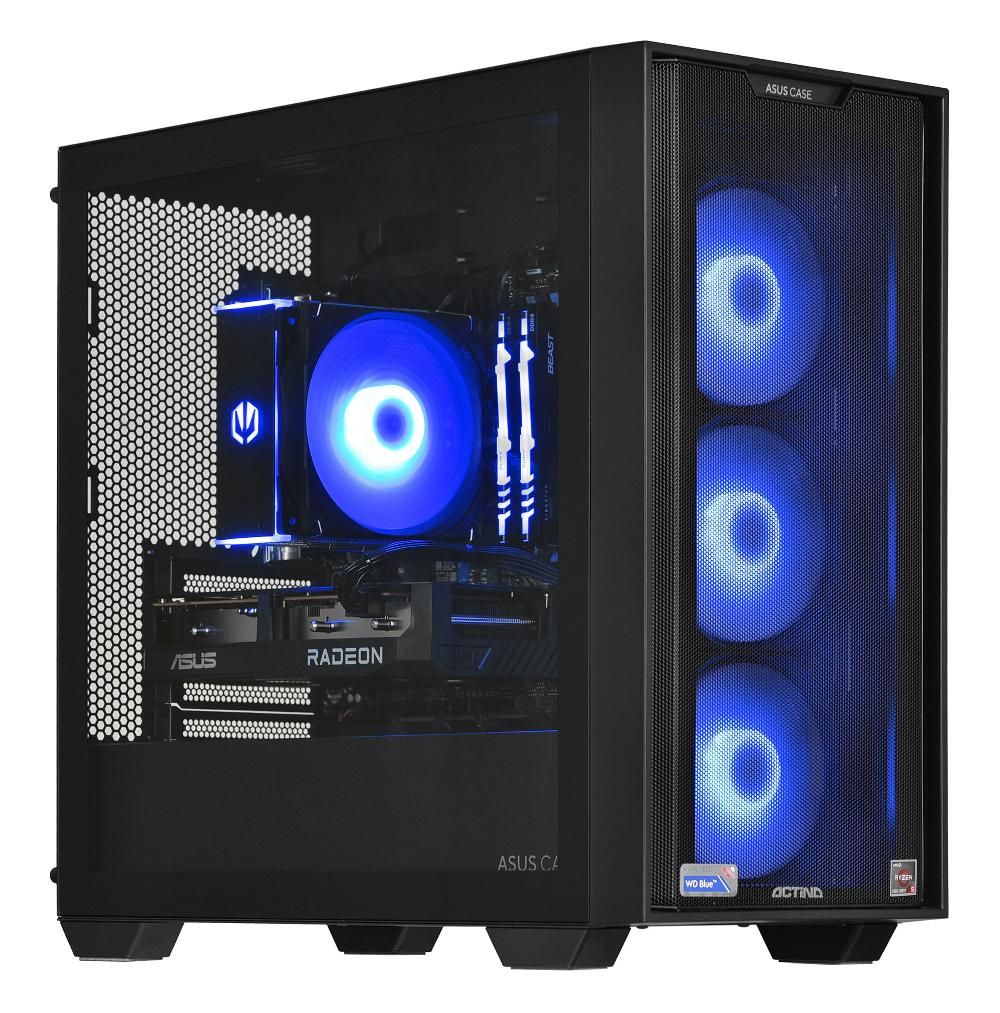 Actina 5901443335832 PC AMD Ryzen™ 5 5600 16 GB DDR4-SDRAM 1 TB SSD AMD Radeon RX 7600 Mini Tower Nero In Saldo