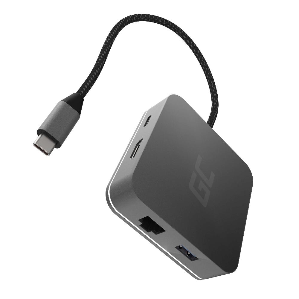 Green Cell AK61 replicatore di porte e docking station per laptop USB 3.2 Gen 1 (3.1 Gen 1) Type-C Argento Offerta settimanale