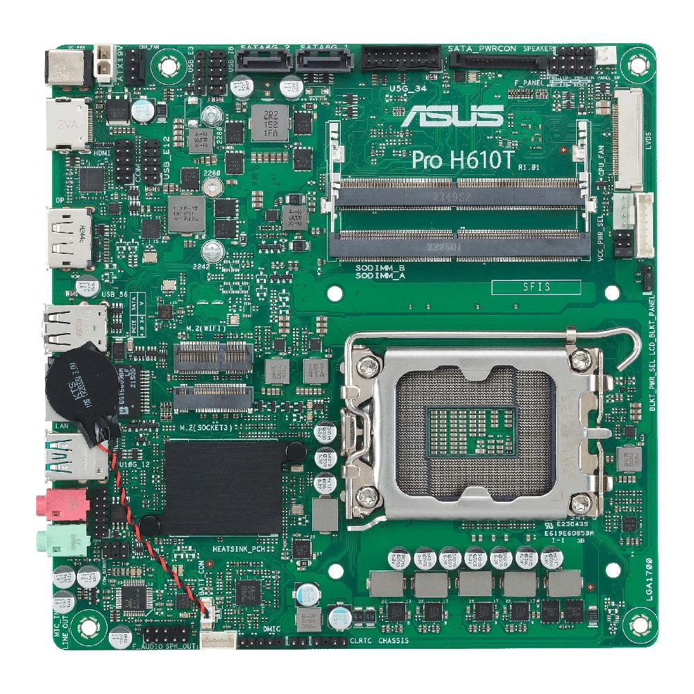 ASUS PRO H610T-CSM Intel H610 LGA 1700 mini ITX Sconti questo mese