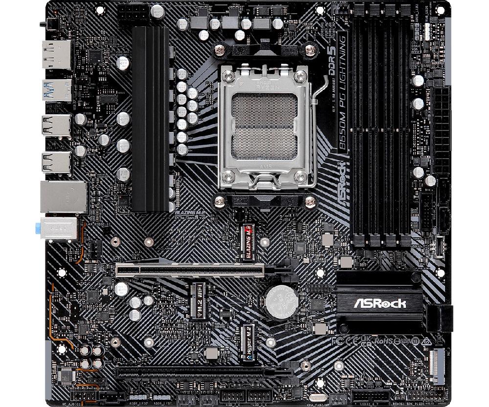 Asrock B650M PG Lightning AMD B650 Presa di corrente AM5 micro ATX Qualità Garantita