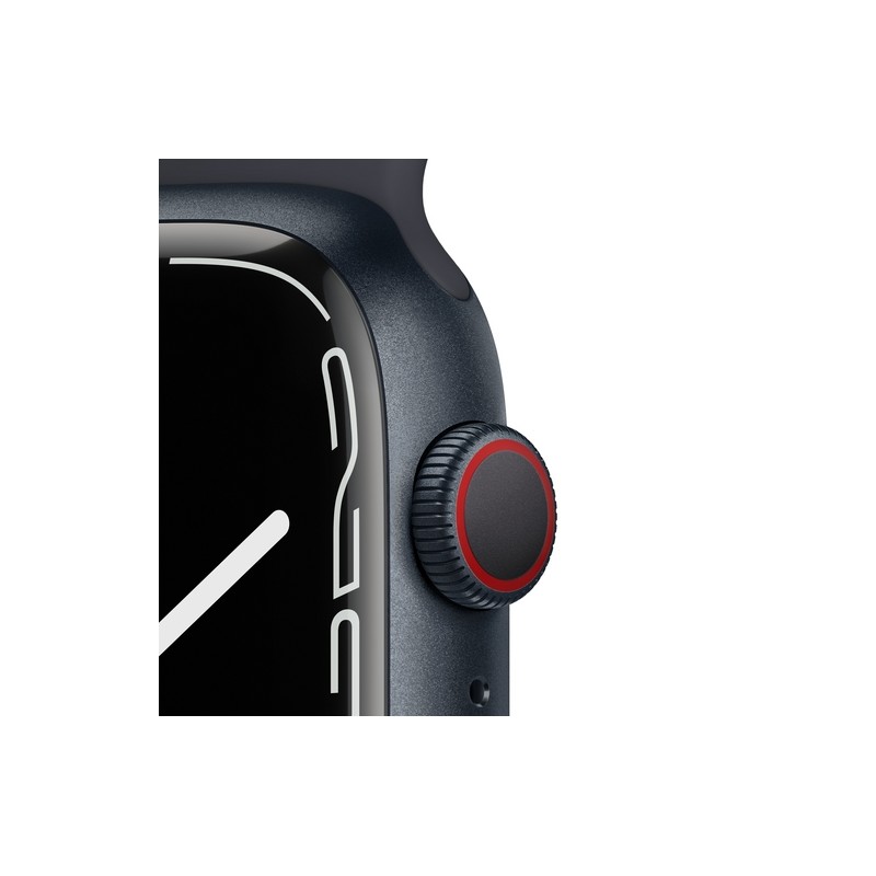 APPLE USATO PREMIUM Apple Watch Series 7 GPS+Cellular 45mm Cassa allu. mezzanotte con cinturino Sport mezzanotte - Usato GRADO B Presa