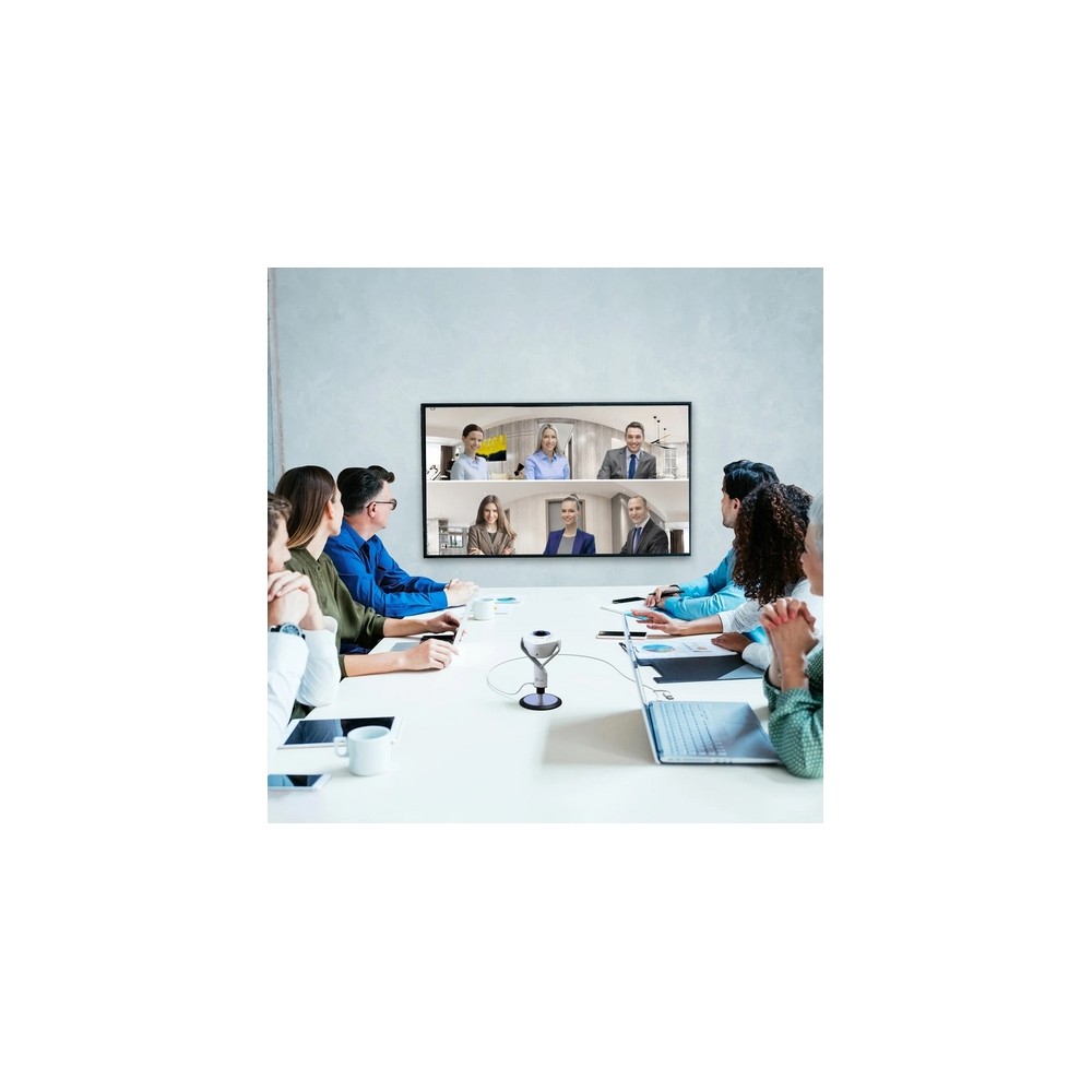 j5create 360° AI-Powered Webcam with Speakerphone Consegna Veloce