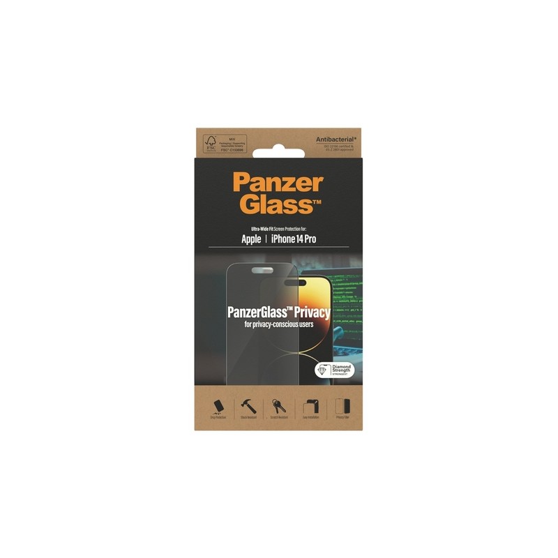PanzerGlass PanzerGlass Apple iPhone 14 Pro UWF Privacy AB Offerta Giorno del Papà