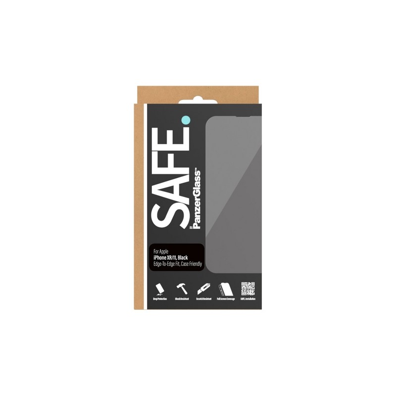 PanzerGlass Vetro Protettivo SAFE. Apple iPhone XR/11 Case Friendly Smaltimento dello stoccaggio