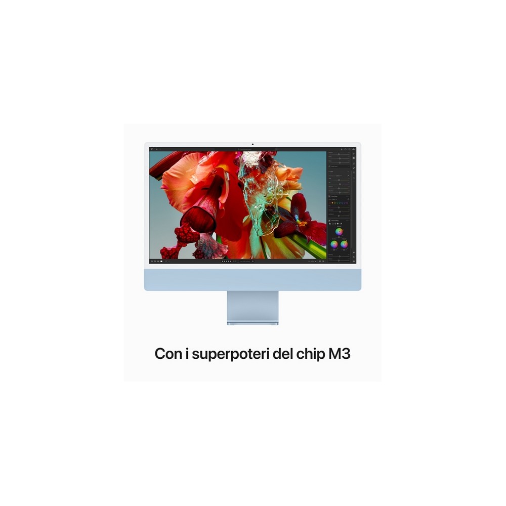 APPLE iMac 24" 256GB SSD - Apple M3 chip con 8-core CPU e 8-core GPU - Blu In Saldo