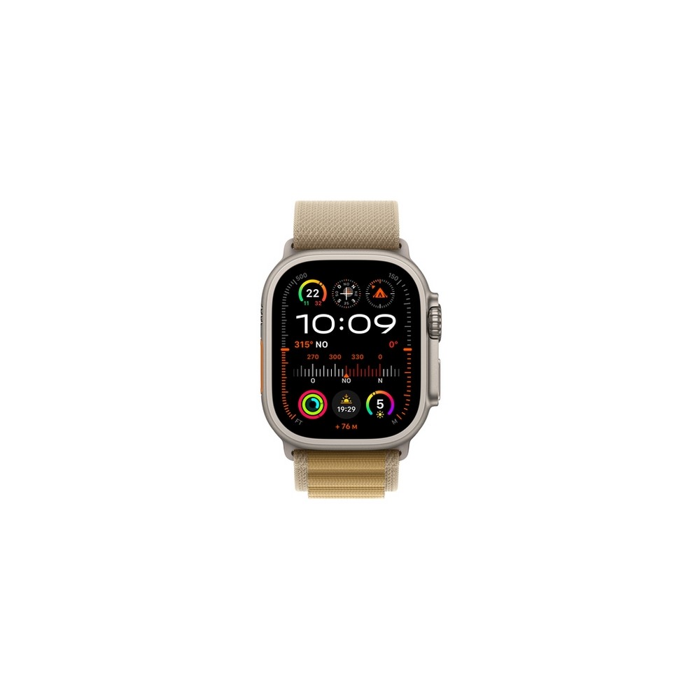 APPLE Apple Watch Ultra 2 GPS + Cellular 49mm Natural Titanium Case with Tan Alpine Loop - Large Black Friday