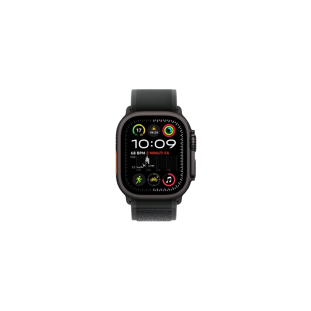 APPLE Apple Watch Ultra 2 GPS + Cellular 49mm Black Titanium Case with Black Trail Loop - M/L Vendita calda