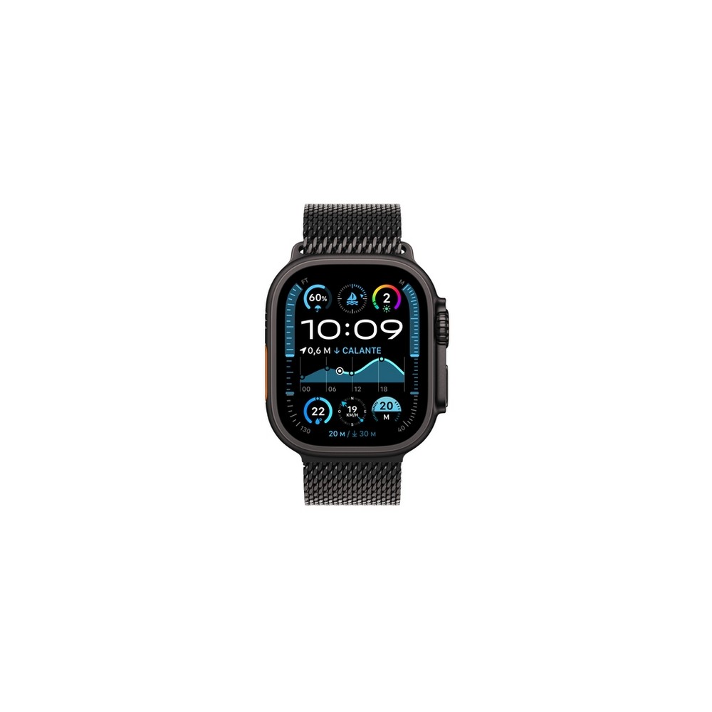 APPLE Apple Watch Ultra 2 GPS + Cellular 49mm Black Titanium Case with Black Titanium Milanese Loop - L Offerte esclusive