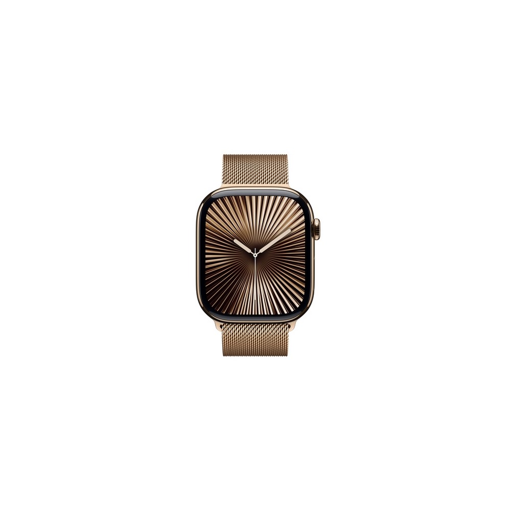 APPLE Apple Watch Series 10 GPS + Cellular 46mm Gold Titanium Case with Gold Milanese Loop - S/M Nuovi prodotti