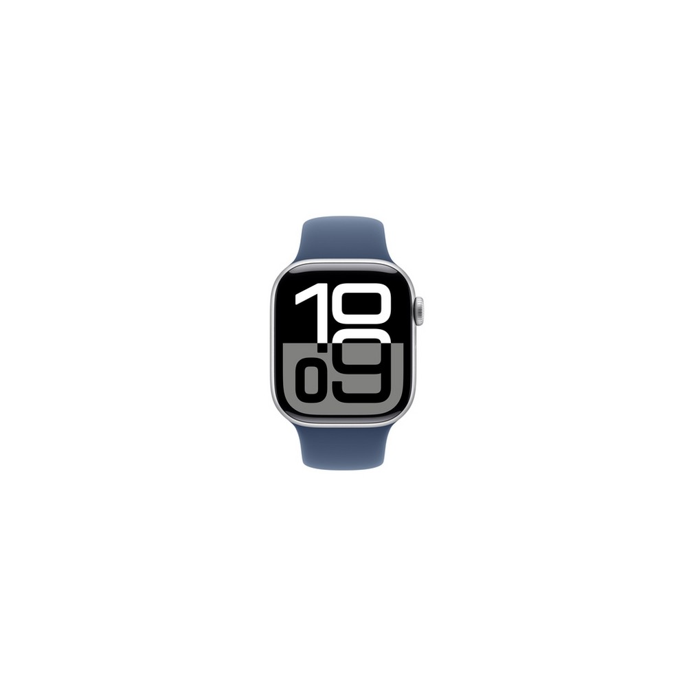 APPLE Apple Watch Series 10 GPS 42mm Silver Aluminium Case with Denim Sport Band - S/M Bestseller