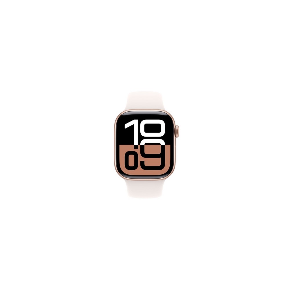APPLE Apple Watch Series 10 GPS 42mm Rose Gold Aluminium Case with Light Blush Sport Band - S/M Enormi risparmi