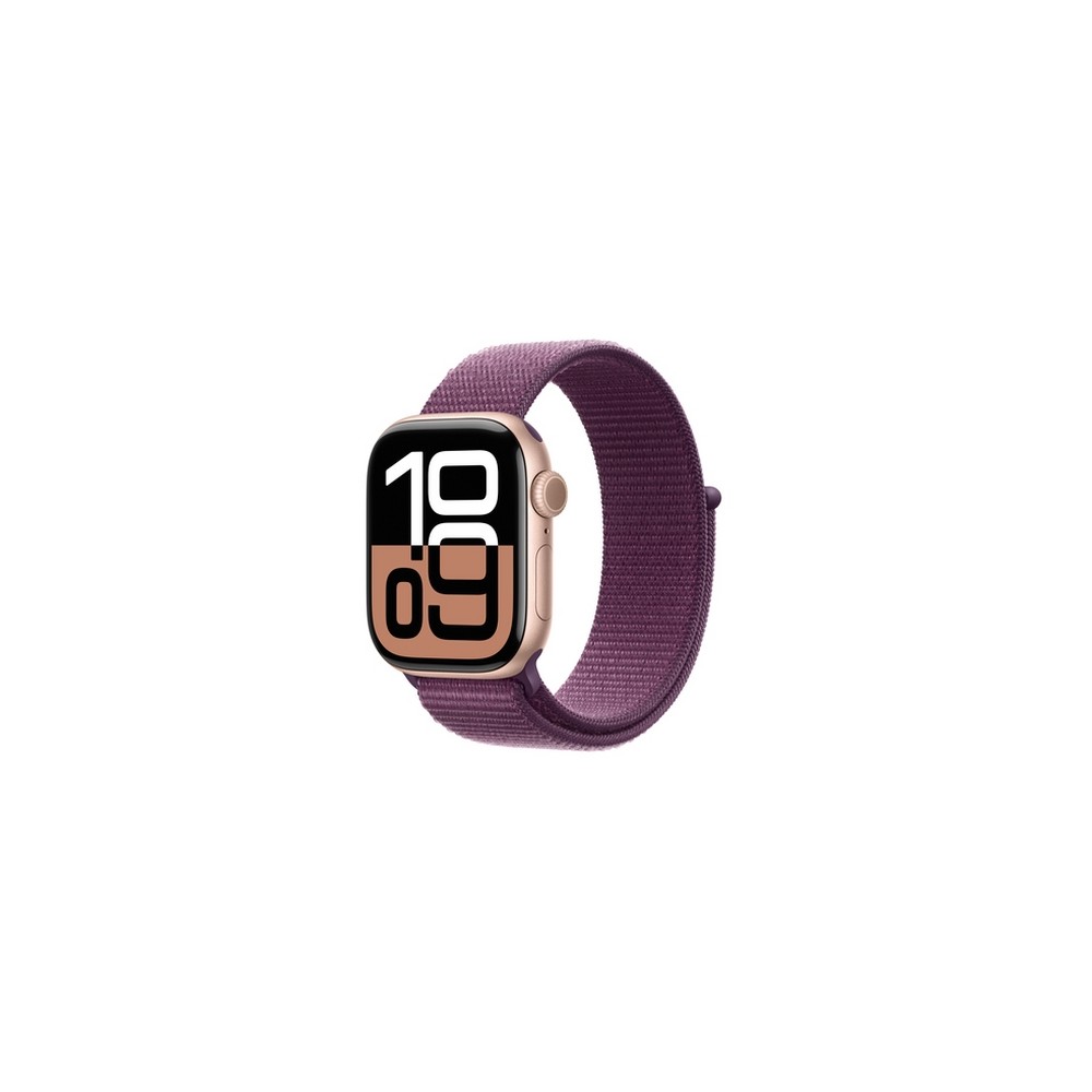 APPLE Apple Watch Series 10 GPS 42mm Rose Gold Aluminium Case with Plum Sport Loop Prezzo basso
