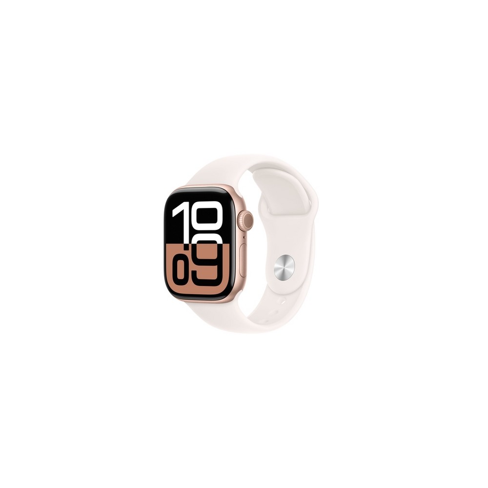 APPLE Apple Watch Series 10 GPS + Cellular 42mm Rose Gold Aluminium Case with Light Blush Sport Band - S/M Sostegno trimestrale