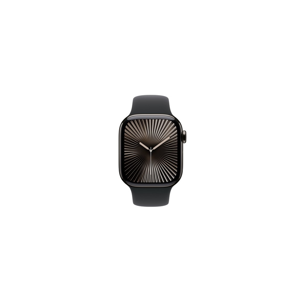APPLE Apple Watch Series 10 GPS + Cellular 42mm Slate Titanium Case with Black Sport Band - M/L Trasporto libero internazionale