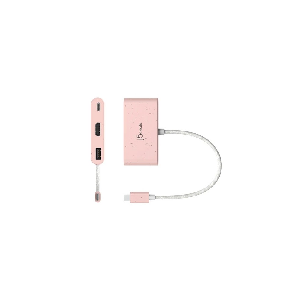 j5create Eco-Friendly USB-C to HDMI & USB Type-A with Power Delivery Vendita calda