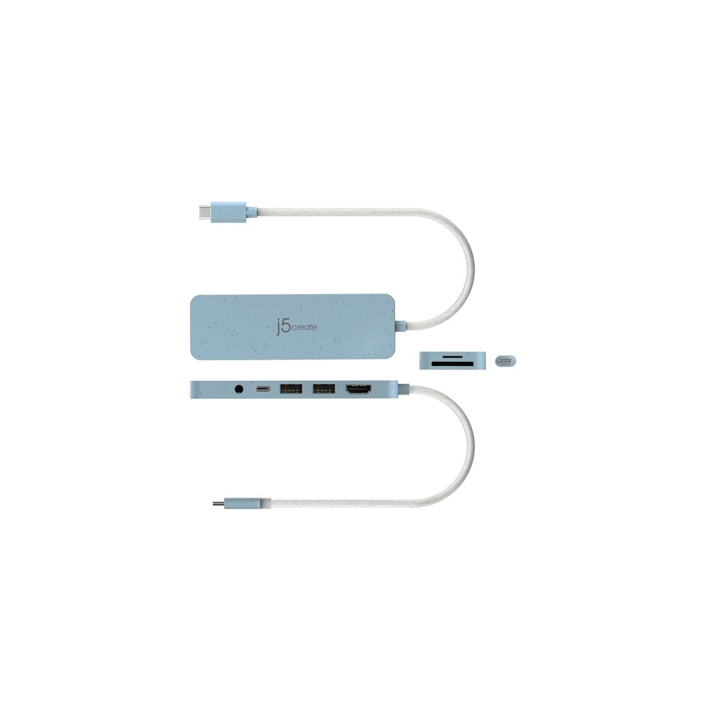 j5create Eco-Friendly USB-C Multi-Port Hub with Power Delivery Online Outlet