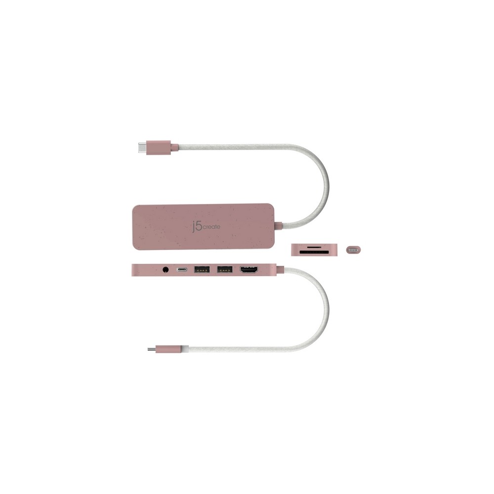 j5create Eco-Friendly USB-C Multi-Port Hub with Power Delivery Offerta temporanea