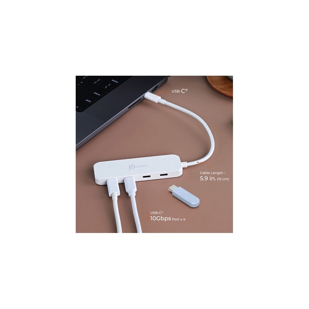 j5create Eco-Friendly USB-C to 4-Port Type-C Gen 2 Hub Bestseller